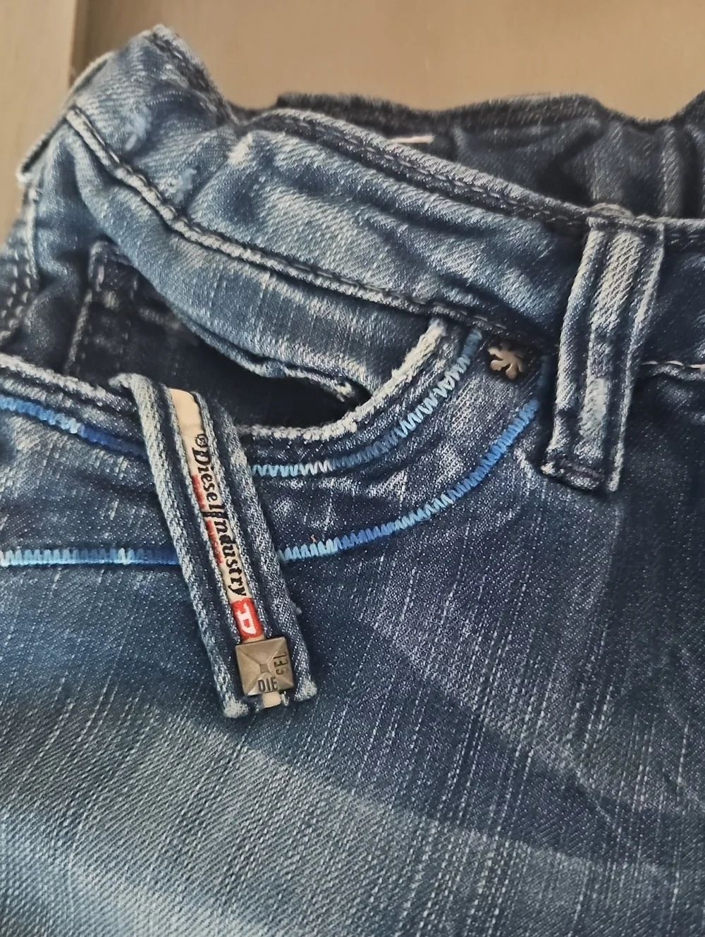 Diesel Kids Blue Washed Jeans Size 6